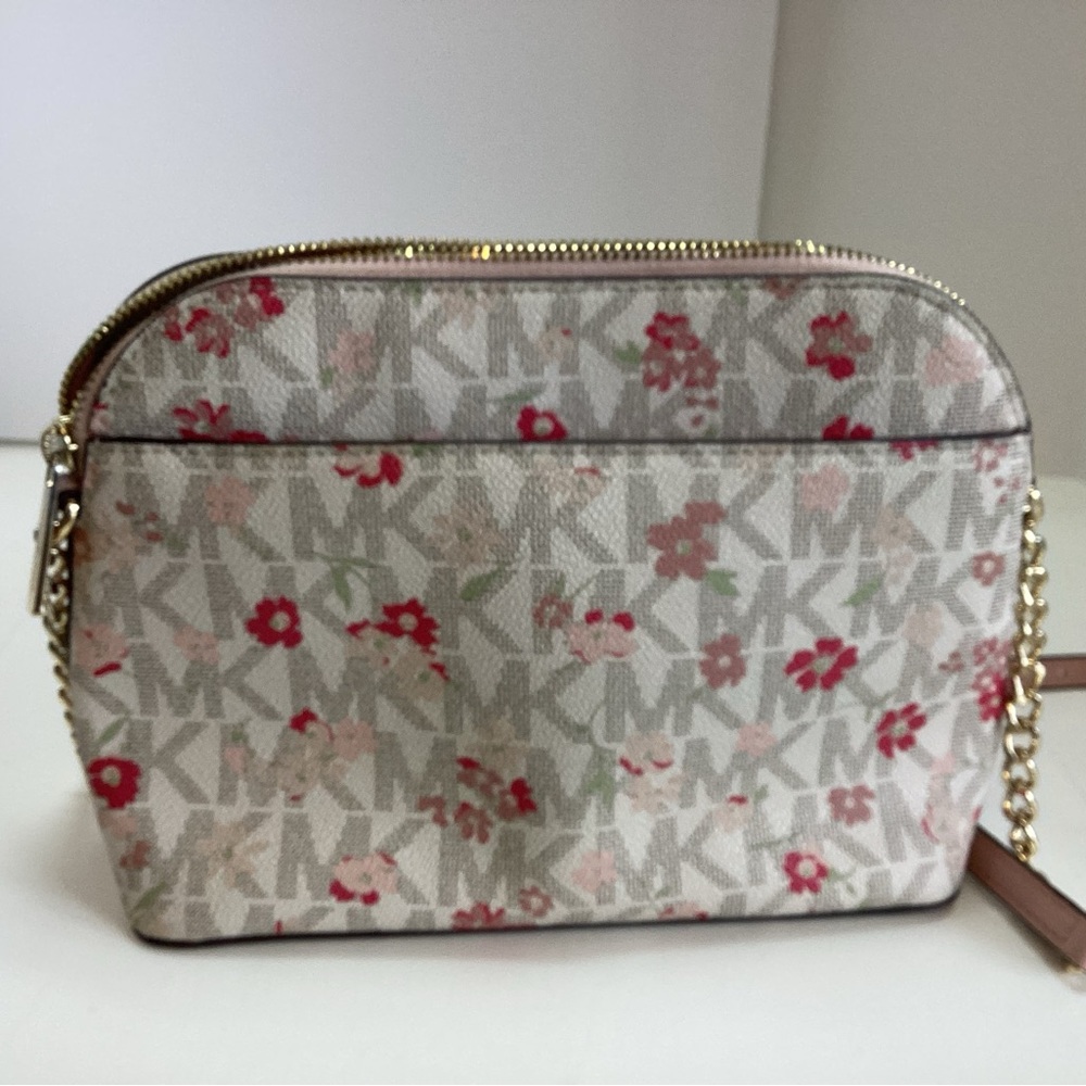 Michael Kors Pink Floral Crossbody Bag - Picture 2 of 5